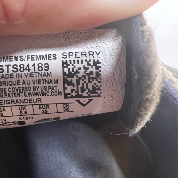 Sperry Forest Green Olive Corduroy Tennis Shoes Sneakers STS84189 Size 8 - Picture 8 of 11